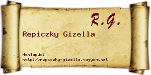 Repiczky Gizella névjegykártya